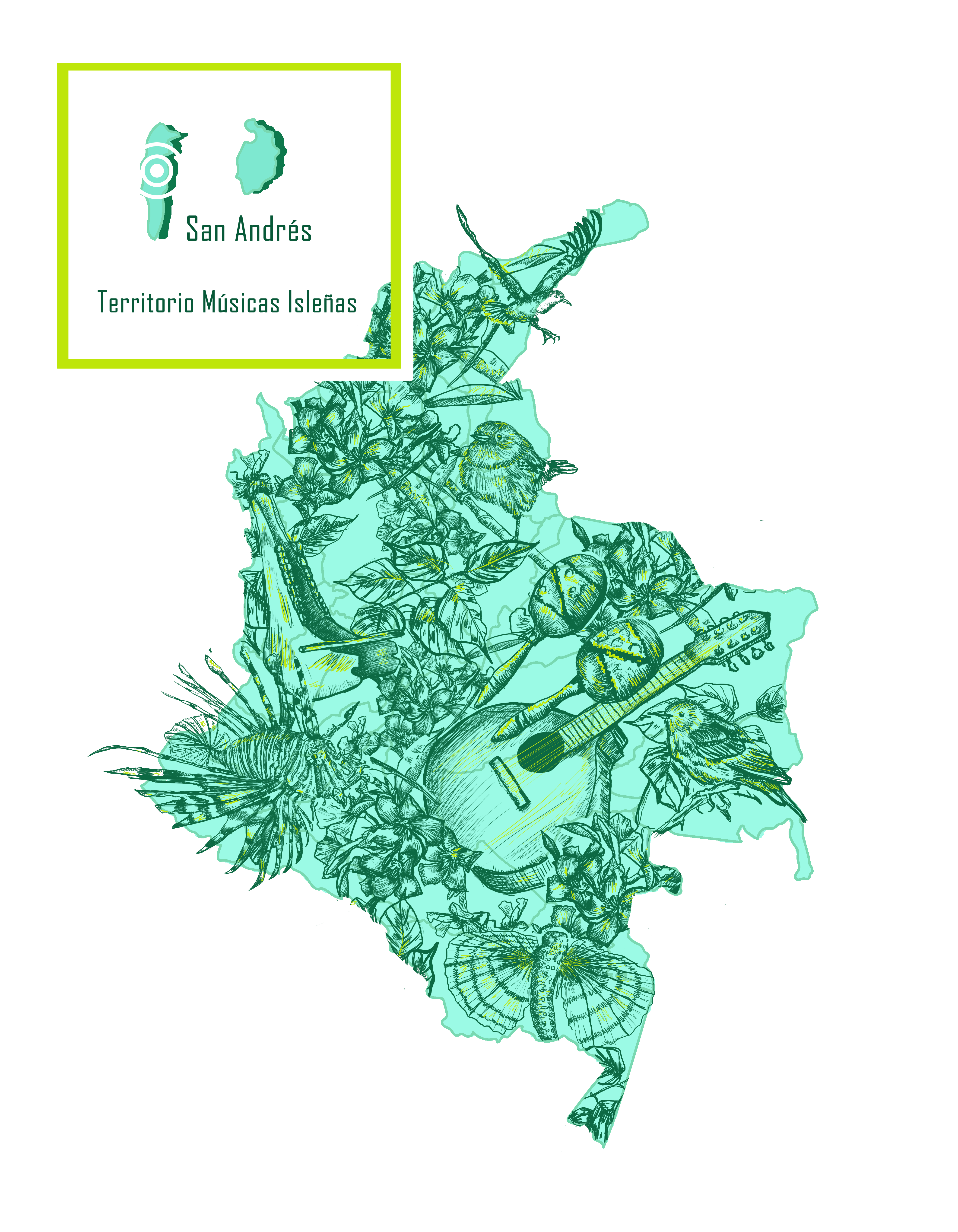 mapa Territorio músicas Isleñas